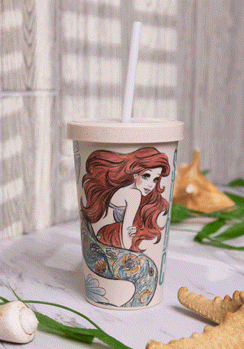 Ariel Seashell Straw Topper Little Mermaid Straw Topper Tumbler