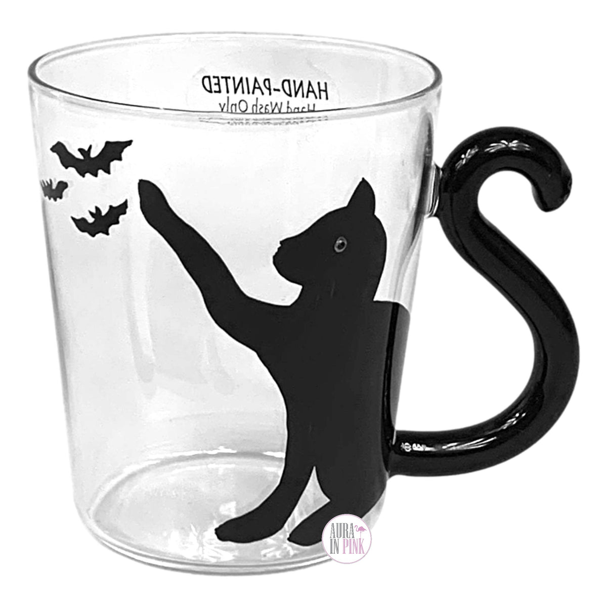 Clear Glass 12 Oz Coffee Mug Its Frickin Bats 