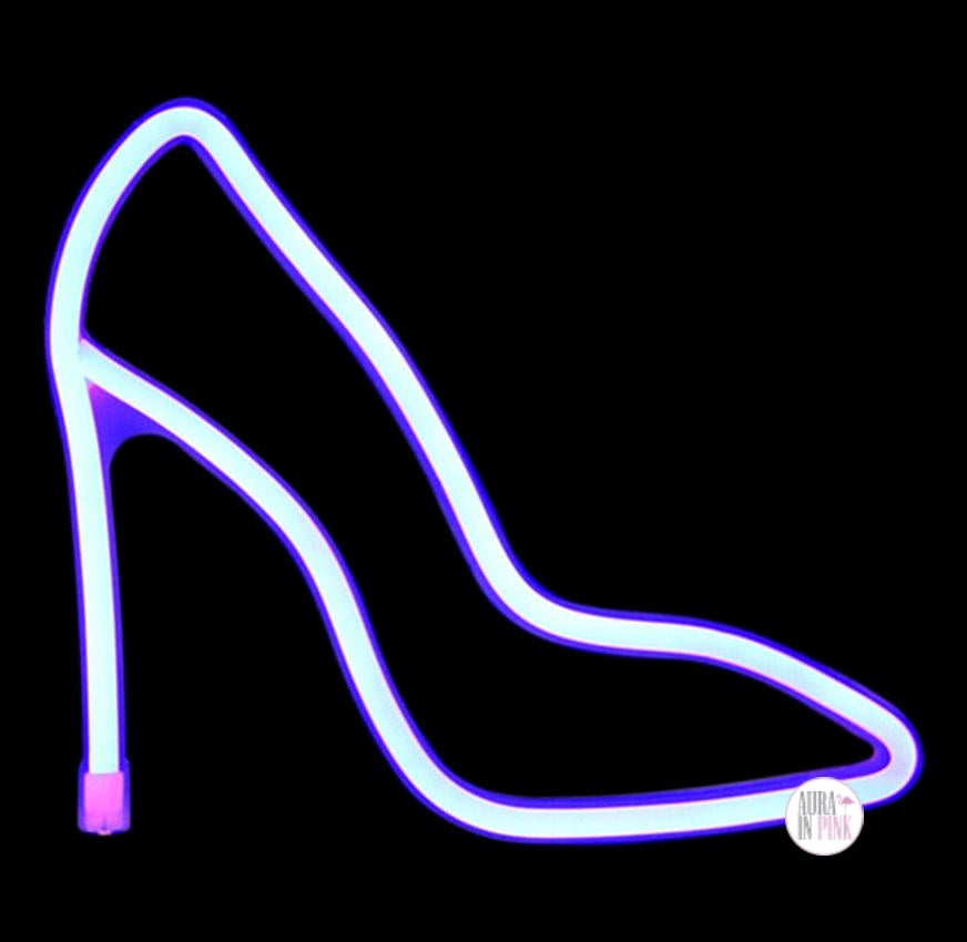 Neon clearance pump heels