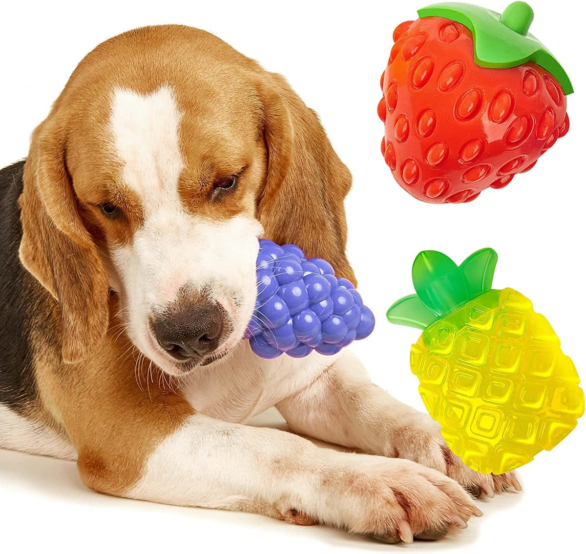 Askhald Strawberry Dog Toys, Dog Chew Toys for Aggressive chewers