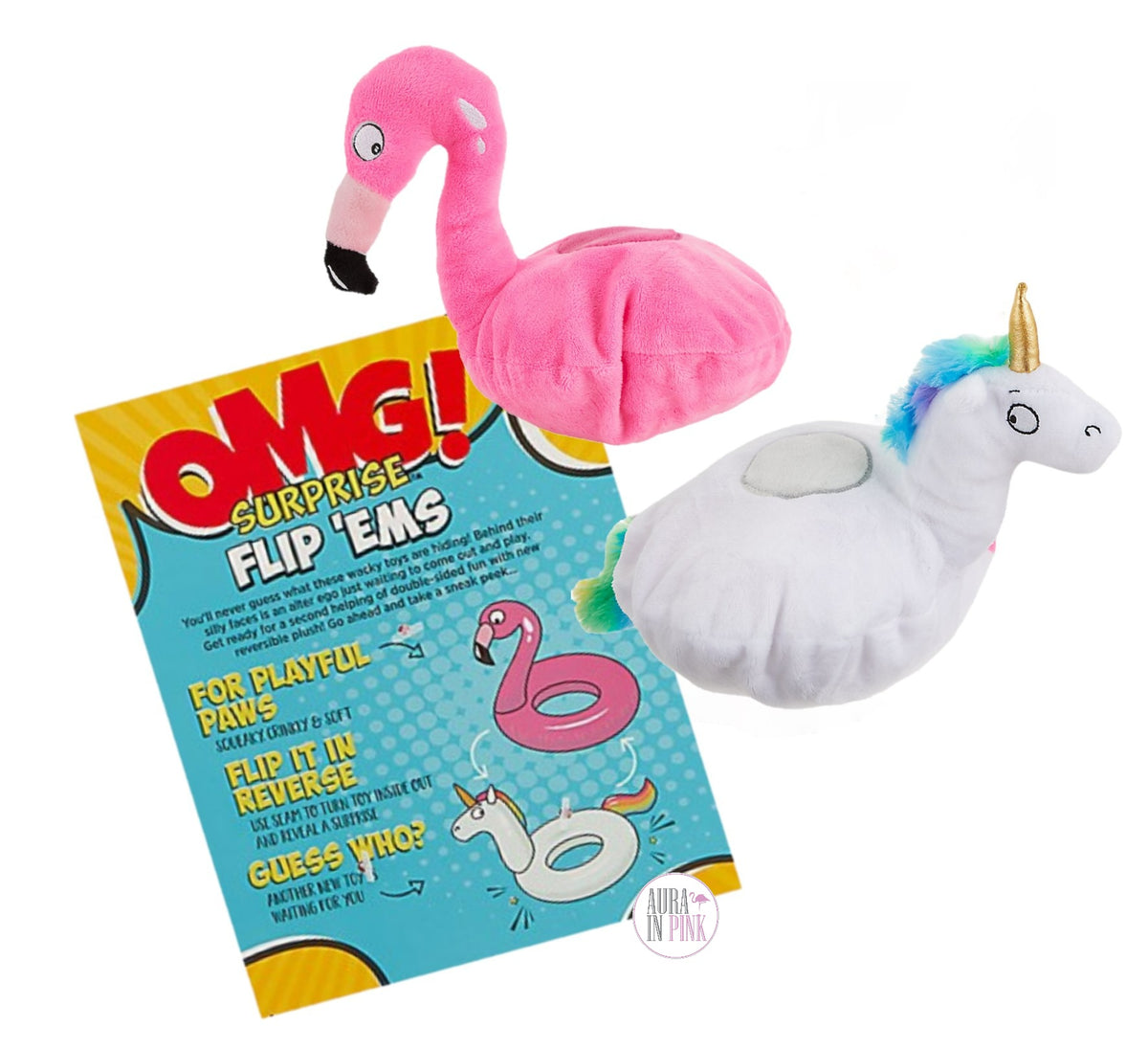 jellydog toy Jellydog Toy Flamingo Party Favors, 16 PCS Reusable