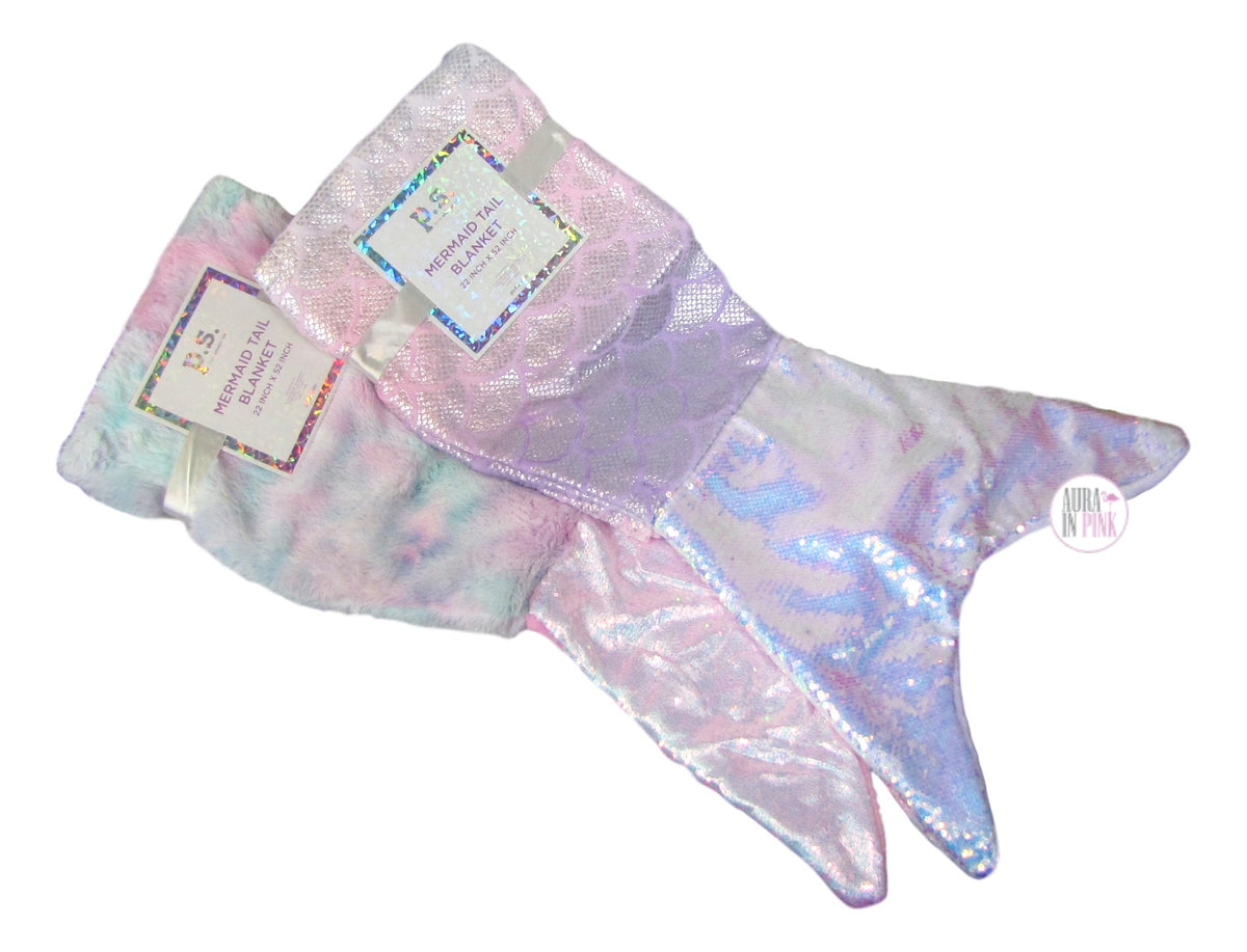 P.S. From Aeropostale Cotton Candy Pastel Iridescent Sequin Mermaid Ta –  Aura In Pink Inc.