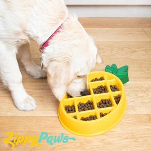 Pineapple Shaped Dog Slow Feeder Bowl Non Slip Anti Gulping Pet