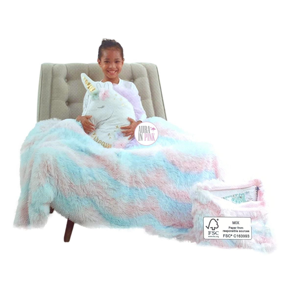 Kids fashion unicorn pillow