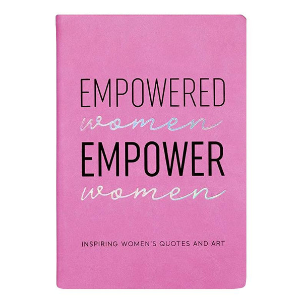 Eccolo Empowered Women Empower Women Inspiring Quotes & Art Pink  Leatherette Ruled Journal