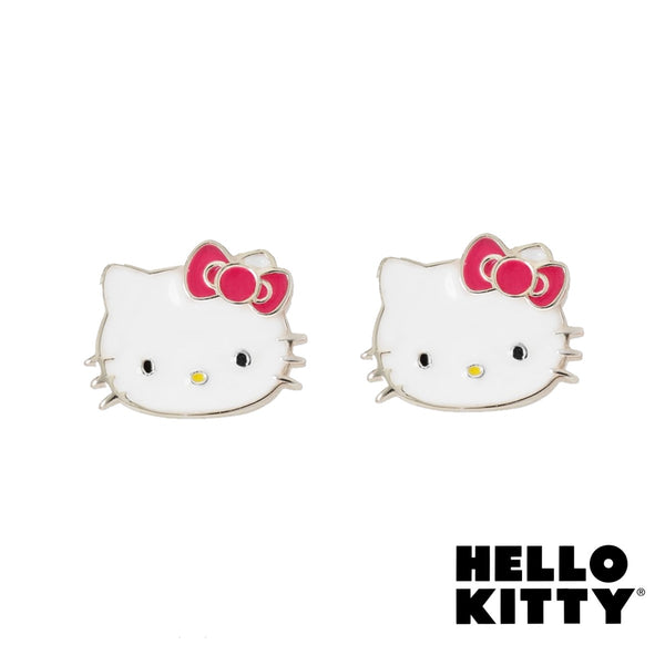 Hello Kitty By Sanrio Hello Kitty Face Red Bow Licensed Enamel Fine Si –  Aura In Pink Inc.