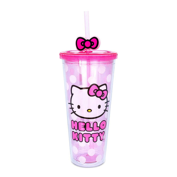 Hello Kitty By Sanrio Pink Striped Double Wall Tumbler w/Lid – Aura In Pink  Inc.