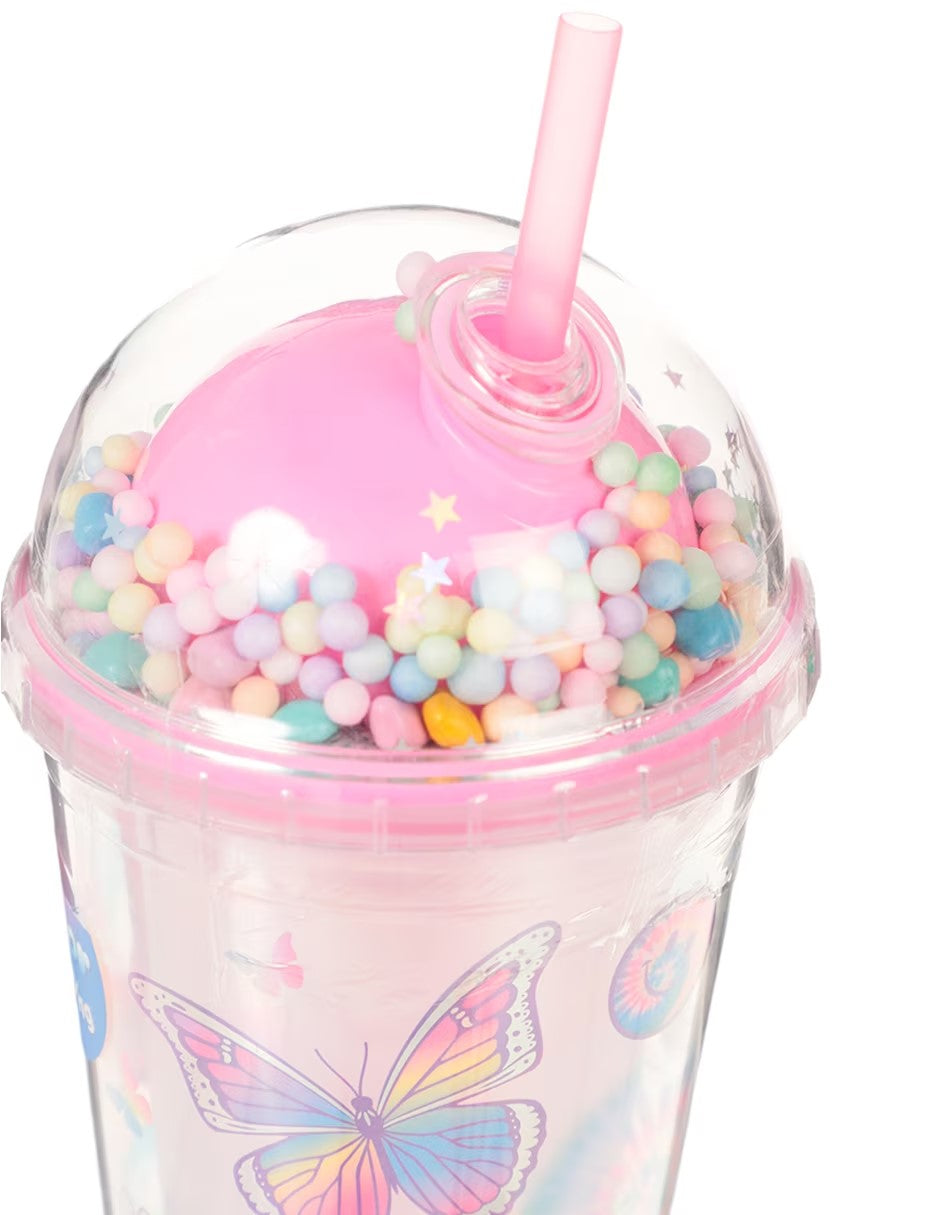 Kitchen, Colorchanging Icicle Tumbler With Cloud Straw Topper