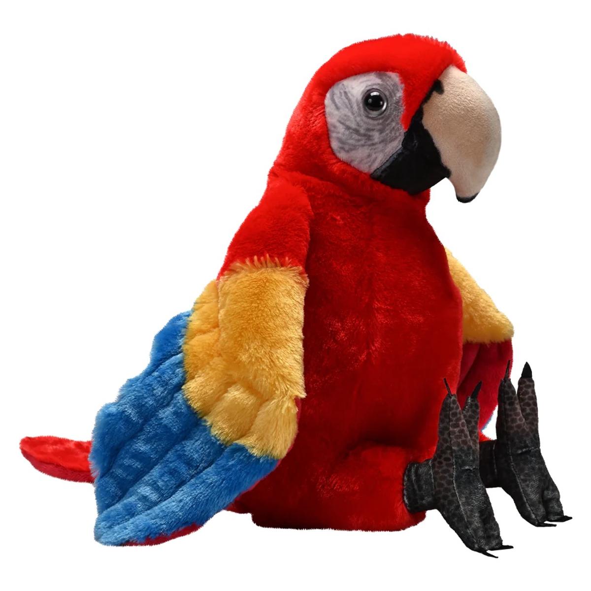 Wild Republic Artist Collection Scarlet Rainbow Macaw Parrot Plush ...