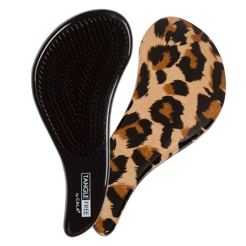 WET-N-DRY DETANGLING HAIR BRUSH (CHEETAH PRINT)