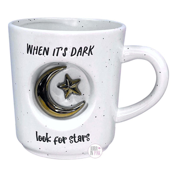 Moon shops and stars on a mug