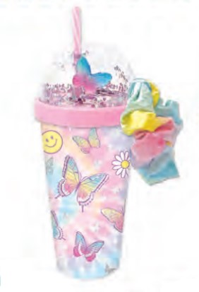 Starbucks Butterfly Art Cold Cup With Straw or Hot Cup -  in