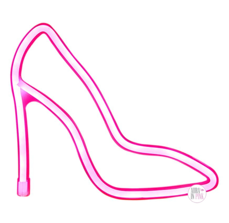Hot Pink High Heel Stiletto Pump Shoe LED Neon Wall Light