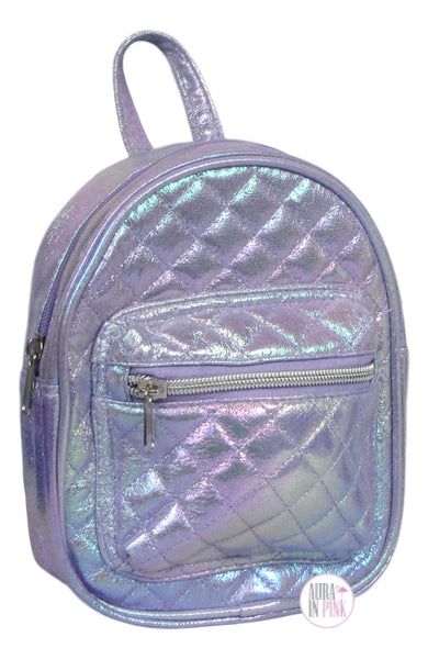 Rainbow Sugar Iridescent Pink/Purple Metallic & Sequin Backpacks w/Mat –  Aura In Pink Inc.