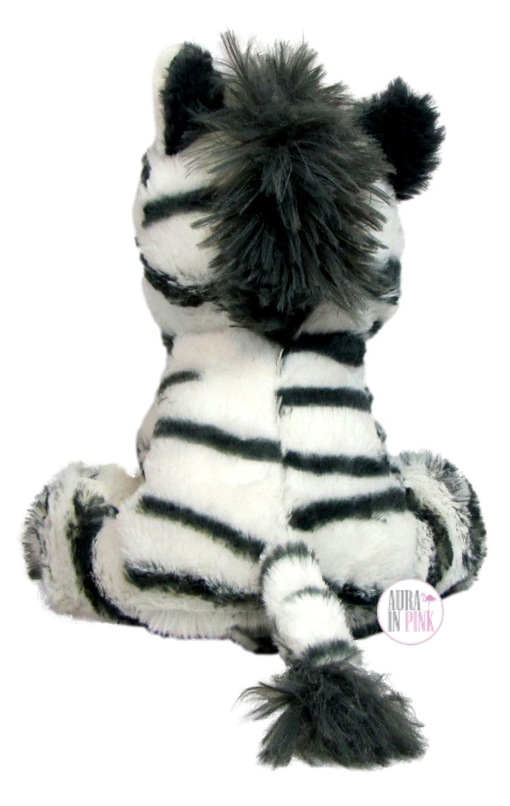 Kellytoy Kellypet Adorable Sitting Zebra Squeaky Plush Dog Toys Vari Aura In Pink Inc