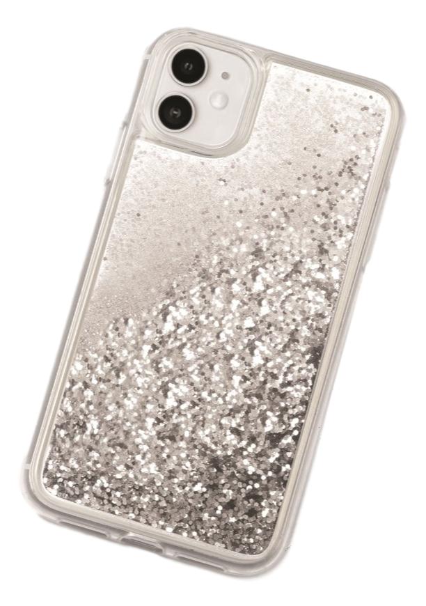 Lovecases White Stars & Moons Glitter Case - For iPhone 15 Pro