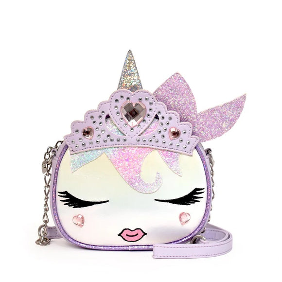 OMG Accessories Miss Gwen Flower Crown Medium Duffle Bag in Lavender