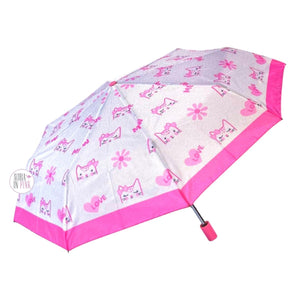 Pink and deals white umbrella