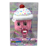 Playzoom Cupcake LCD Light Up Pink Glitter Watch & Rainbow Sprinkles Pink Plush Companion Set