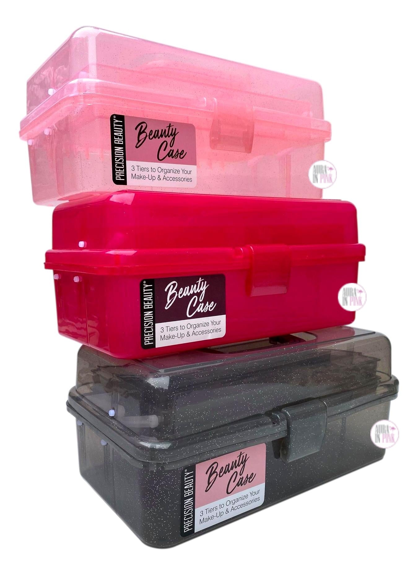 Precision Beauty 3-Tier Glitter Beauty Accessories Organizers - Charco –  Aura In Pink Inc.