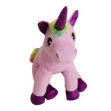 SnugArooz Rainbow The Unicorn Crinkle Plush Squeaky Dog Toys - Aura In Pink Inc.