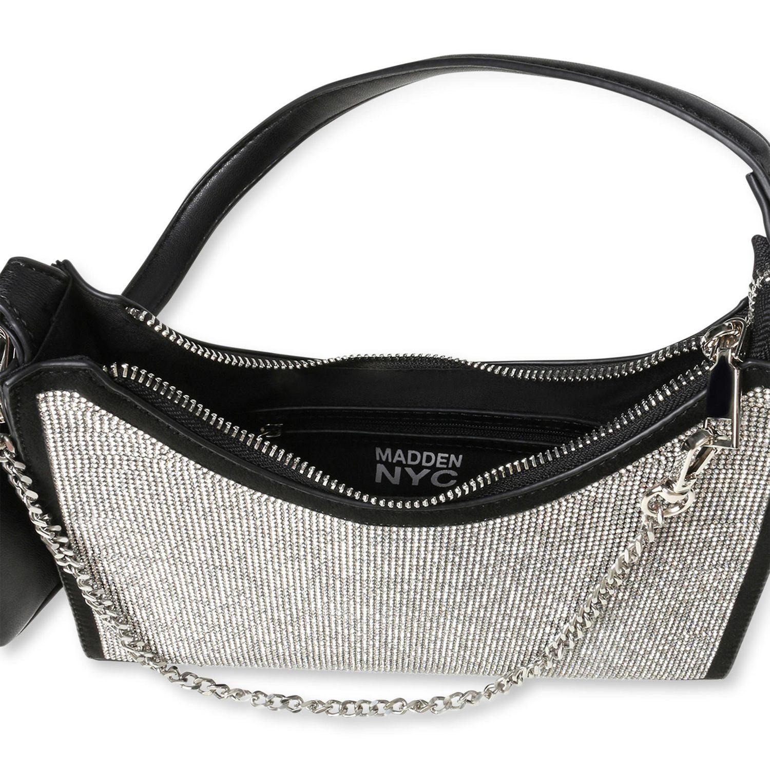 Diamond Shoulder Bag, Women's Leather Bag, Black Crossbody Bag