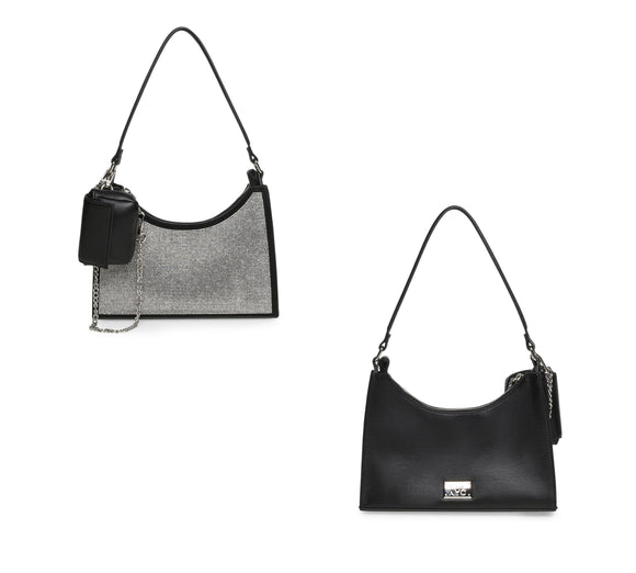Handbag Steve Madden Black in Plastic - 33953811