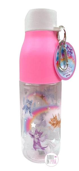 Tri-Coastal Design Work Hard Stay Humble BPA Free Travel Water Bottle W Storage Holder, Pink